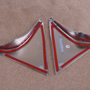 1pair Spoiler Wing Side Triangle Cover Trim fit for Hyundai Tucson 2016-2018 Hf