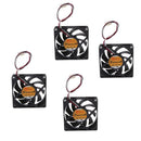4pieces 12V 3Pin 70mm Mini 7cm Fan Silent Computer Cooler Cooling Fan PC