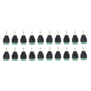 20x 3.5mm 1/8" Stereo Male Plug to AV 3-Screw Terminal Female Connector