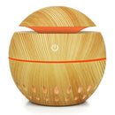 130mL USB Essential Oil Diffuser Ultrasonic Humidifier (Light Brown 003A)
