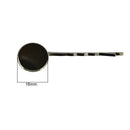 30Pcs Hair Slide With Pad Clips Cabochon Setting Blanks Tray DIY Findings