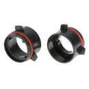 2x Car HID Xenon H7 Bulbs Base Holder Adapters Converters For BMW E39-3