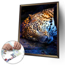 1000 Pieces Paper Jigsaw Puzzles Sleeping Cheetah Assembling Picture Craft