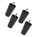 4x Plastic Replacement Furniture Legs Couch/Sofa/Table Leg Chair Feet Bed Risers