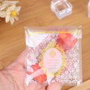 100Pcs Cookies Biscuits Bags Self-adhesive Party Wedding Bag Cake Candy Bag@