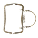 Crystal Retro Metal Purse Bag DIY Craft Frame Kiss Clasp Lock Handles 20cm