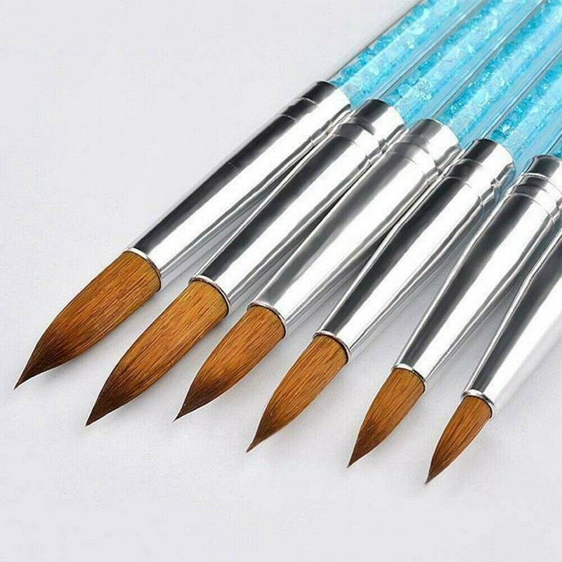 Professional 6X 100% Kolinsky Sable Hair Brush Acrylic Nail Brush Nail Art Tools