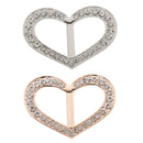 2PCS Pretty Rhinestone Heart Scarf