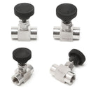 3/8" 915PSI Needle Valve Female Thread 304 Stainless Steel Flow Control Shut Off