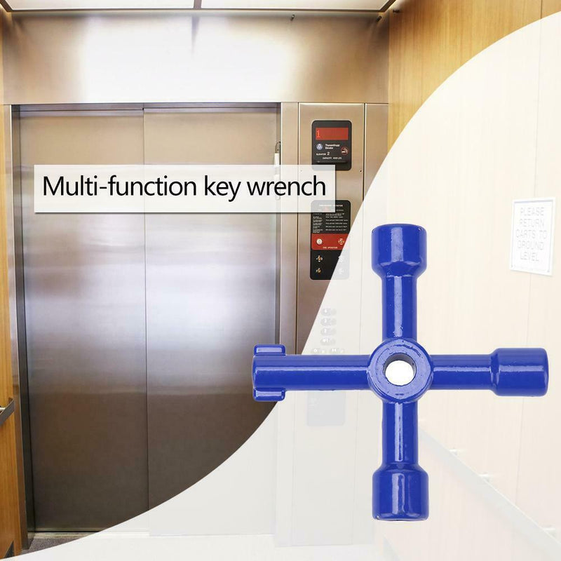 Multi-function Universal Cross Key Wrench for Electric Control Cabinet Door