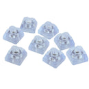 8pcs Transparent Furniture Pads Non Slip Square Desk Chair Sofa Table Feet Pads