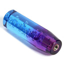 Car Gear Shift Knob Crystal Bubble Manual Gear Stick Lever Head Blue+Purple