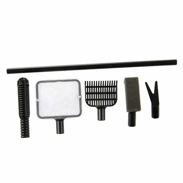 Cleaning tool 4 in 1 net rake clip sponge Aquarium maintenance O9P2