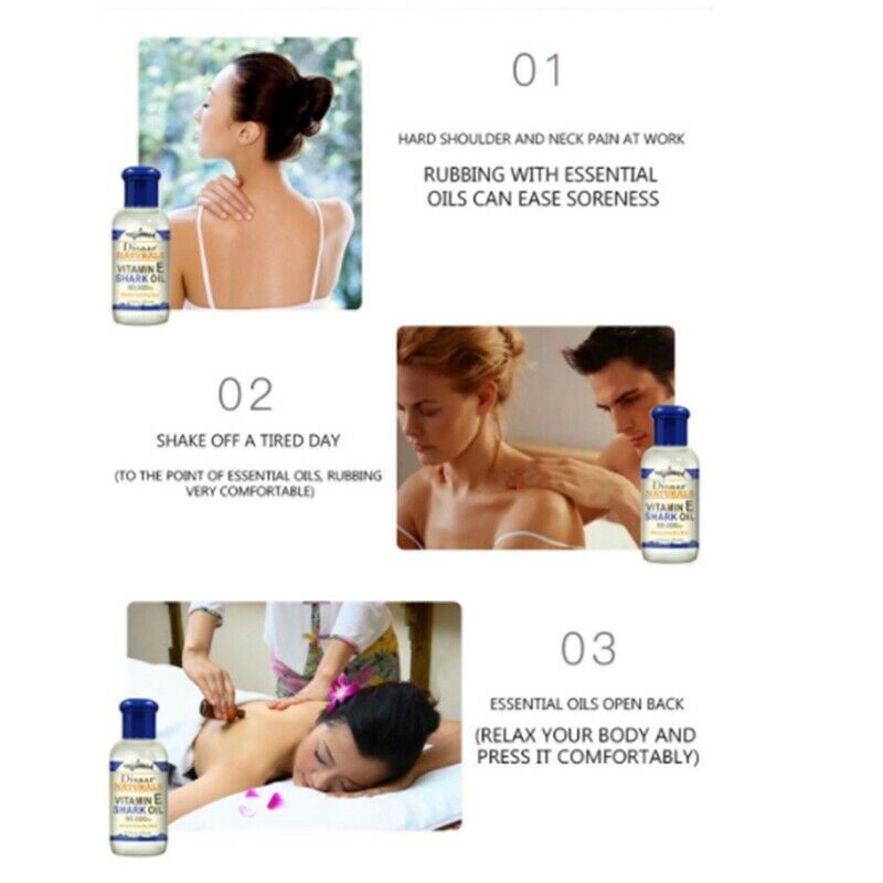 Disaar Naturals Vitamin E Shark Oil Moisturizes Dry Skin Whitening, Moistur J3M8