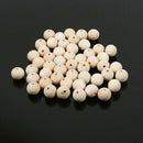 50pcs 20mm Large Wooden Beads Natural Color Round Ball Wood Speacer Beads WD