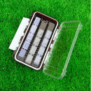 Double Sided Tackle Organizer Fly Box Flies Lure Tackle Box Slit Foam Box