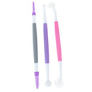 3pcs Fondant Cake Sugar Flower Sculpture Group Shaping Modeling Baking Tool
