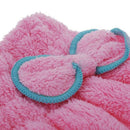 Useful minifiber dry hair hat quickly dry hair rolled towel cap (pink)