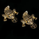 5Pcs Feng Shui Pocket Toad Frogs Fortune Keychain Charm Bag Pendant Home DeSEAU