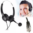 Call Center Hands-free Headset Headphone Monaural Mircrophone for Office