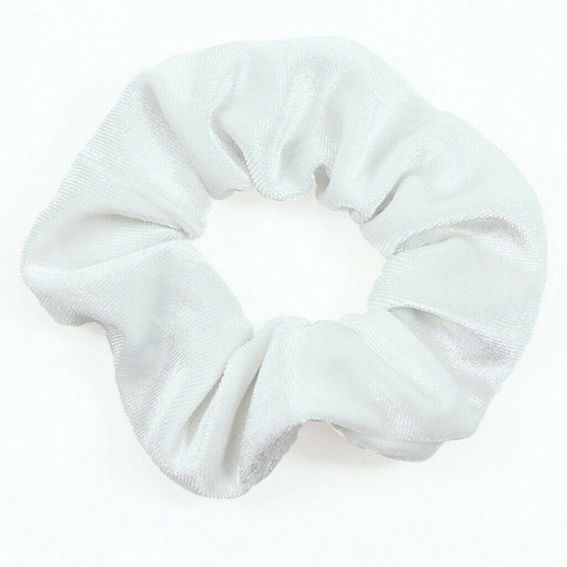 Pack of 2 Hair Scrunchies Velvet Elastic Bobbles Hair Bands - Soft Scrunchy Hair