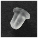 Clear Plastic Bullet Clutch Earring Safety Backs for Fish hook Earring 1000 S5Y3