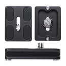 Universal PU-50 Metal Quick Release Plate for Benro Arca Swiss Ballhead A