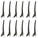 12pcs Wide Clips Salon Hair Grip Clamps Hairdressing Tool Hairpin Black
