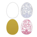 2X Easter Eggs Metal Cutting Dies Embossing Decorations