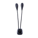Mini Flexible Lamp with 4 LEDs Black Plastic Reading lamp Desk Lamp Plastic U7E7