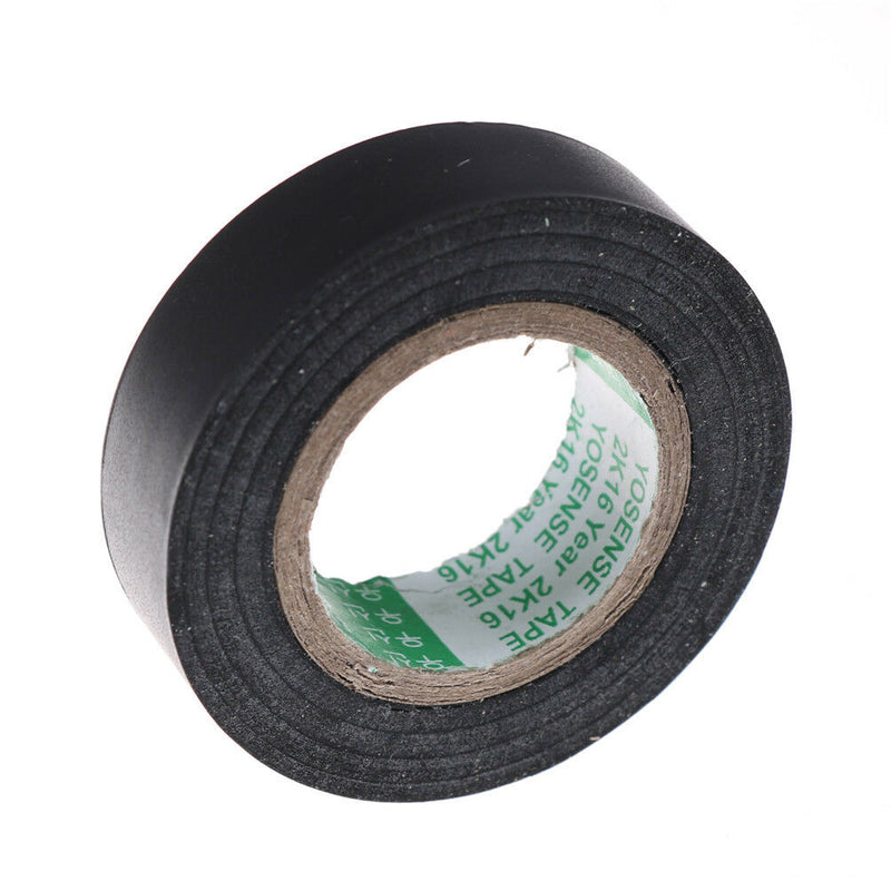 Black PVC Electrical Wire Heat Resistant Vinyl Insulating Tape Roll 16mm*20m Gw