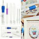 DIY Embroidery Knitting Punch Needle Pen Magic Sewing Tool Kit Thread Set USA