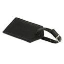 2pcs Black White Leather Luggage Tags Bag Tags Name Address ID Label Card