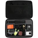 Telesin Large Black Portable Storage Bag Box Carry Case Protector For Gopro