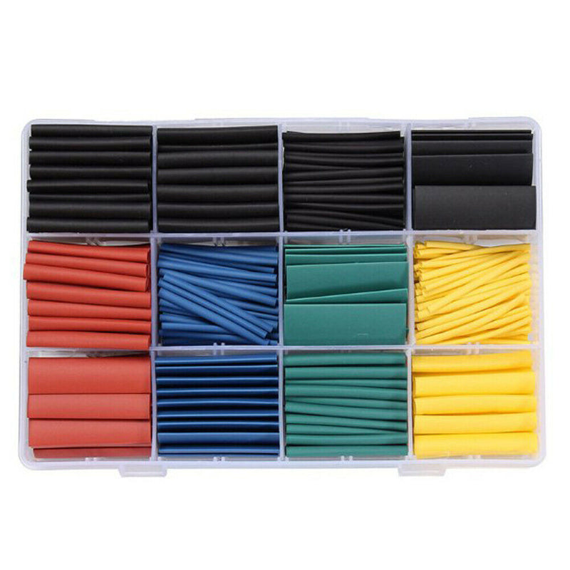 530pcs Heat Shrink Tubing Insulation Shrinkable Tube Assortment Electronic