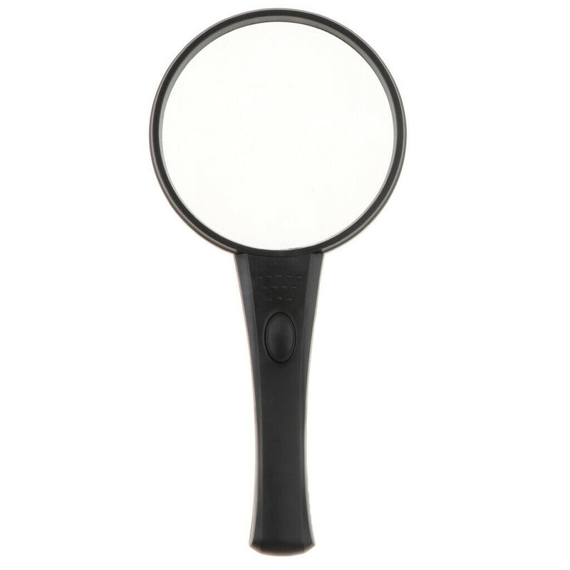 LED Light Magnifying 3X Handheld 90mm Magnifier Jewelry Repair Archaeology Tool