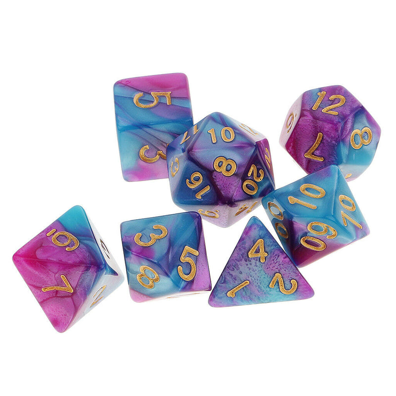 7/set Polyhedral Dice for Dungeons and Dragons RPG DND Board Role Play Game