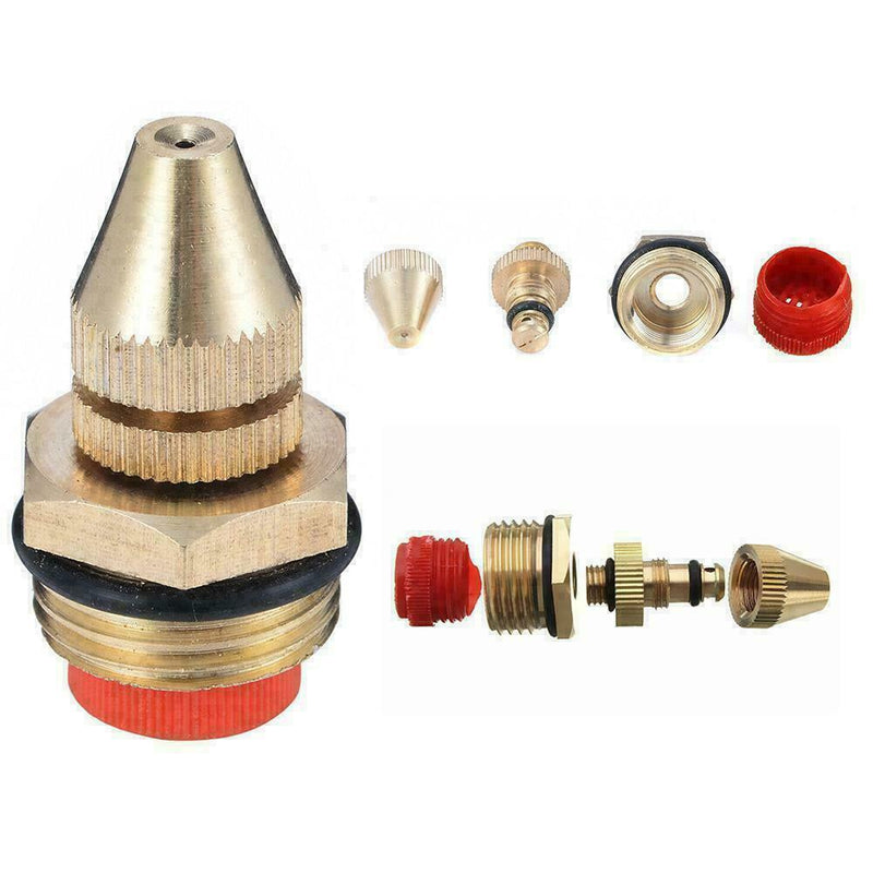 1/2"Adjustable Mist Nozzle Brass Sprinkler Fogging Water HOT M9X6 Cooling S Z9A0