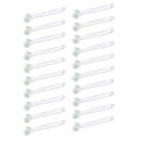 20X Clear Nose Ear Stud Retainers 2mm Ball Bioflex Pin Body Piercing Silicone
