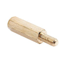 50 Pcs M3 3mm Male Female Brass PCB Spacer Hex Stand-Off Pillar 20mm Y5Q6