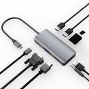 Docking Station with Type C Plug HDMI VGA USB3.0 Audio Power  Hub f