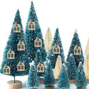 10pcs/bag DIY Wooden Clip Christmas Tree Pendant Handmade Pendant Gifts (G) A