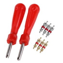 242pcs/set Car A/C Air Conditioning R134a Valve Core Assortment+Remover Tool A