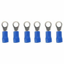 25pcs Insulated Crimp Ring Terminal Wire Connector 16-14AWG M4