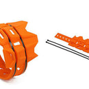 Universal Fit Motorcycle Exhaust Muffler Protector Guard Heat Resistant , Orange