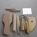 10pcs Portable Different Wood Metal Clay Pottery Sculpture Tools New