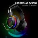 Gaming Headset RGB Surround Sound Mic 7.1 USB Headphones W/Cable For PS4