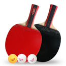 Leijiaer Ping Pong Paddle Set (2-Player Bundle), Pro Premium Rackets, 3 Bal