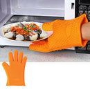 Kitchen Heat Resistant Silicone Glove Oven Pot Holder Baking BBQ Cooking Mi O7X5