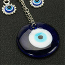 Oval Blue Evil Eye Amulet Wall Hanging Decor Blessing Protection New I3S4